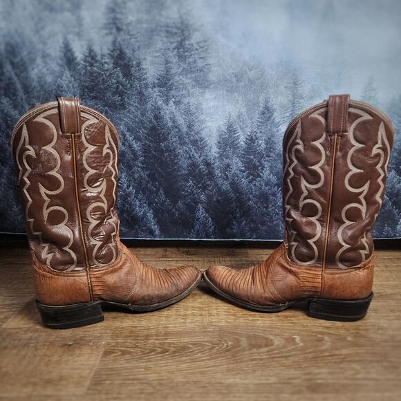 Tony Lama Exotic Teju Lizard Boots | Men\'s 7.5 main image 8